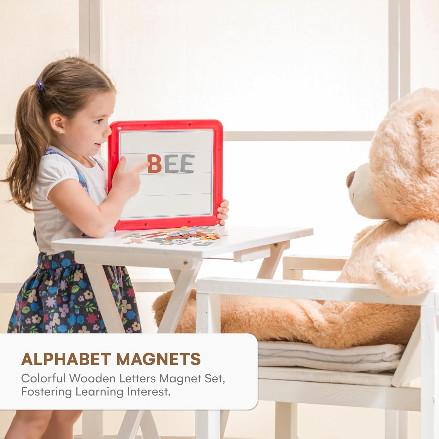 Imanes de Alfabeto de Madera Comportamiento Infantil - Grandes y Coloridos