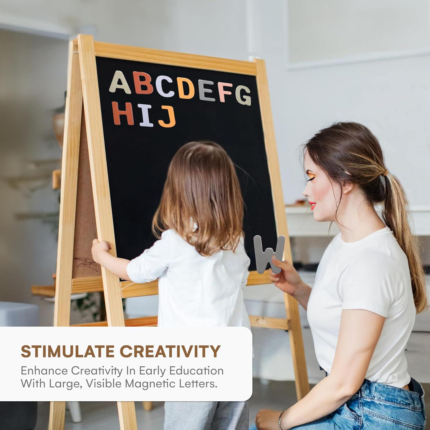 Imanes de Alfabeto de Madera Comportamiento Infantil - Grandes y Coloridos