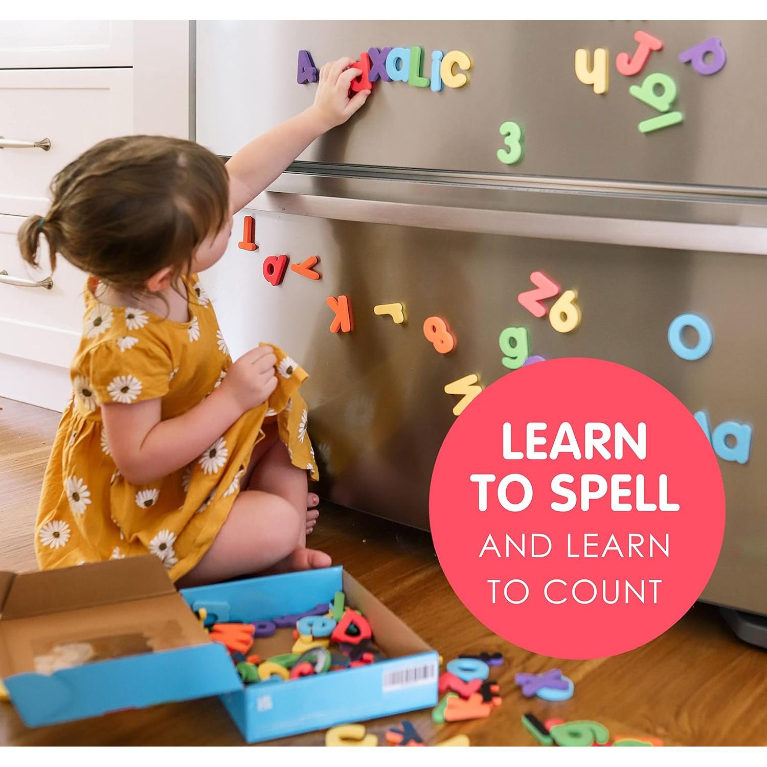 Letras y Números Magnéticos Little Red Shepherd 115 Piezas