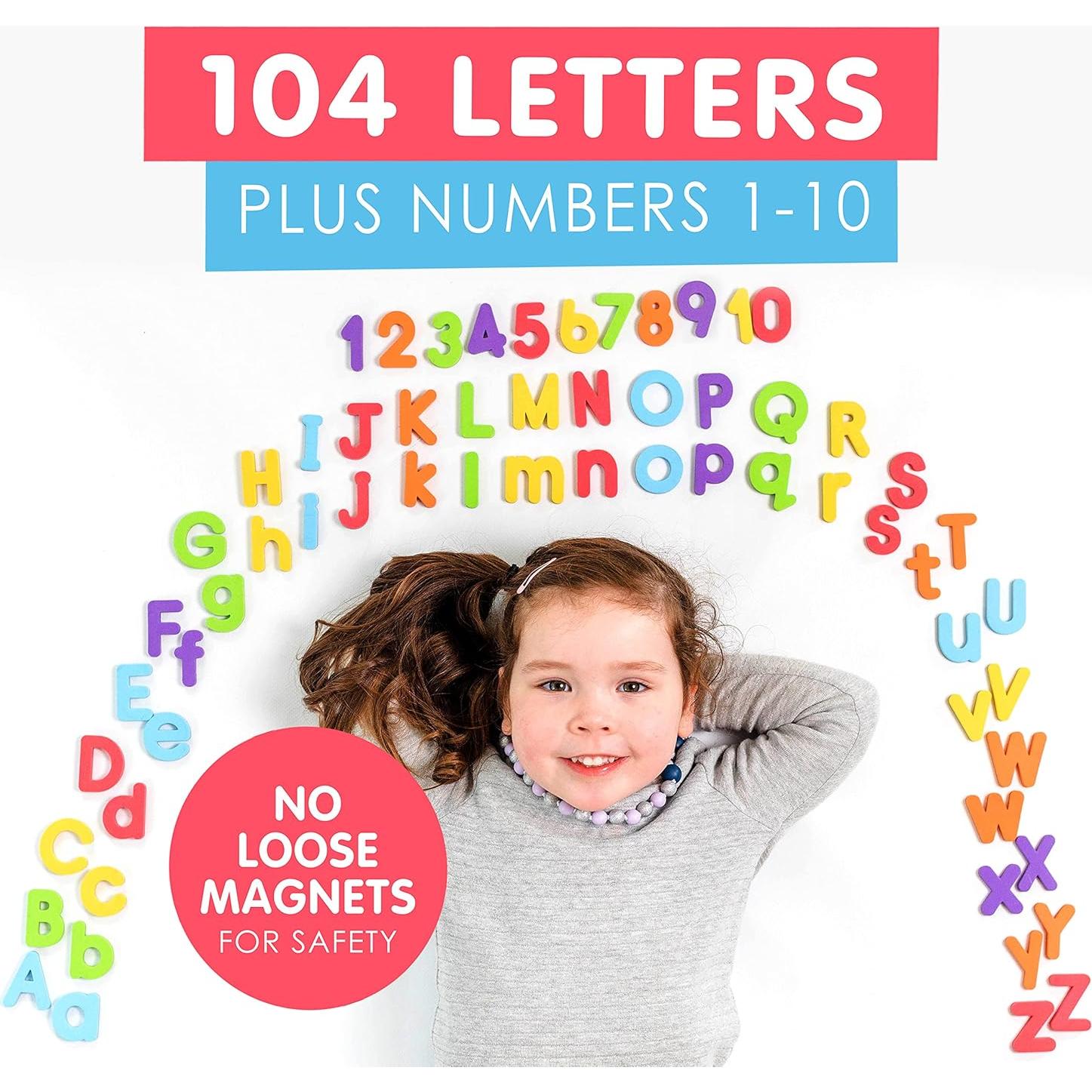 Letras y Números Magnéticos Little Red Shepherd 115 Piezas