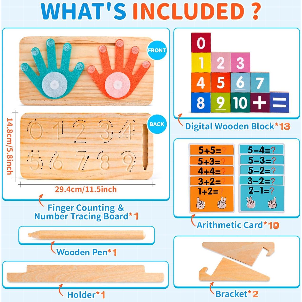 Juguetes de Matemáticas Montessori SEPHIX para Niños 3-5 Años
