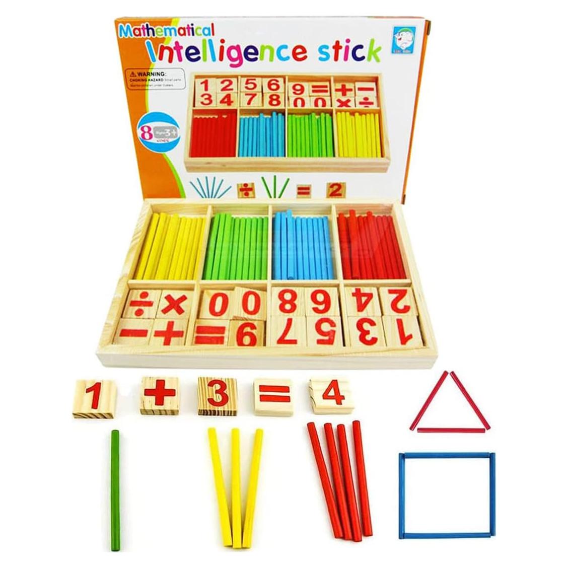 Juguete Educativo de Matemáticas Umbresen - Palos de Madera