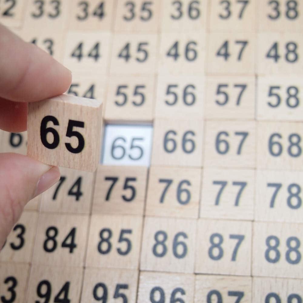 Juguete Educativo de Madera Montessori 1-100 para Niños