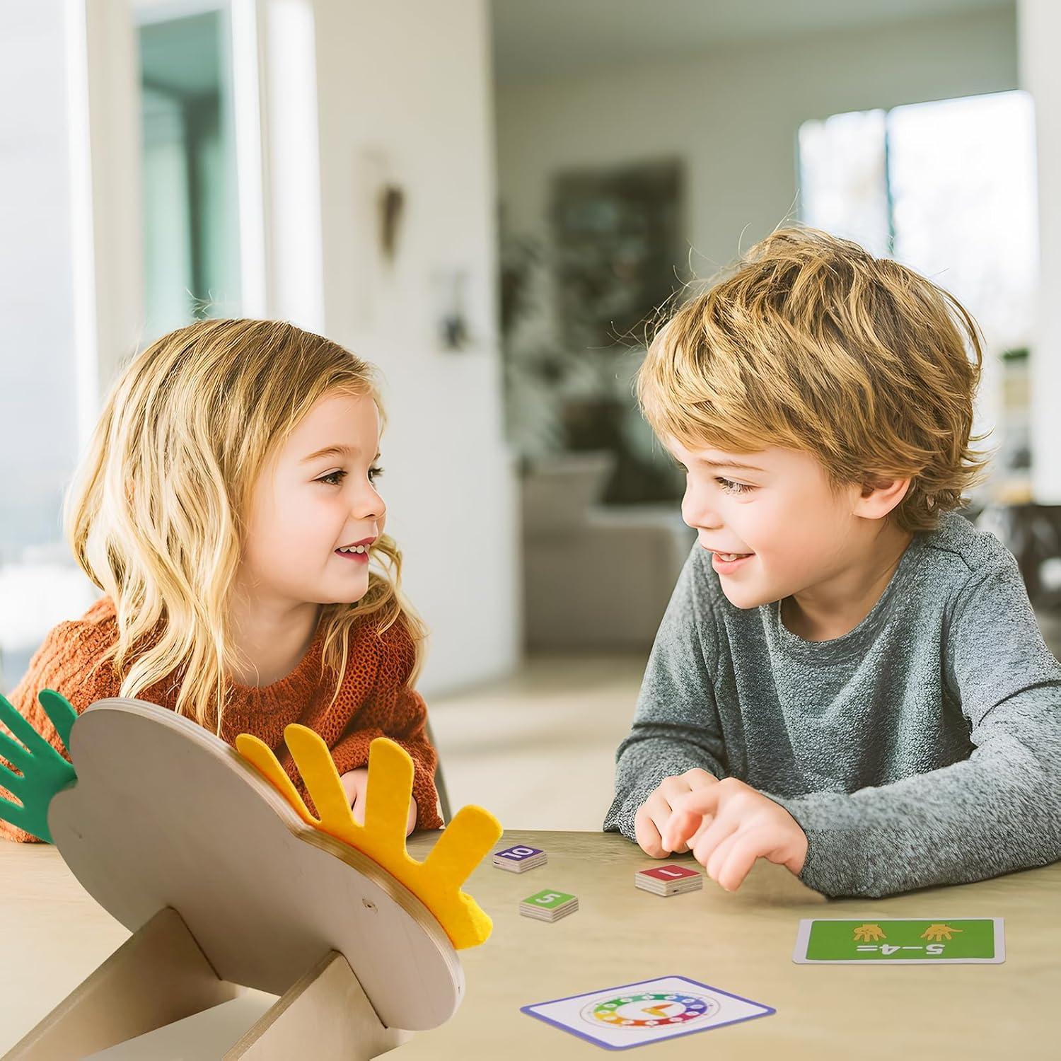 Juguetes de Aprendizaje Montessori ZJEFUNS - Bloques y Reloj