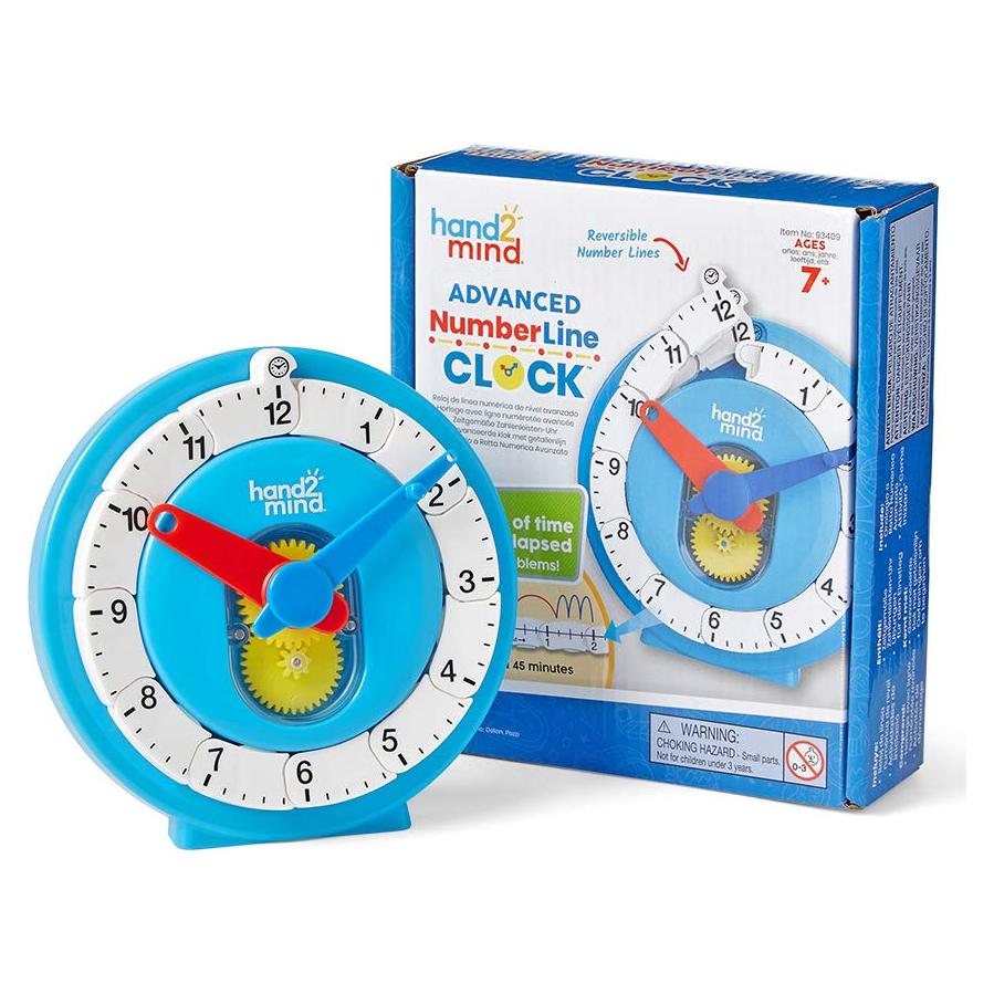 Reloj de Enseñanza Analógico hand2mind para Niños 14.5cm