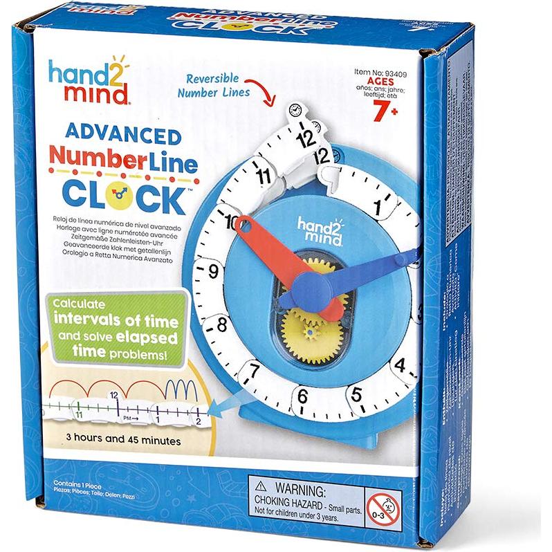 Reloj de Enseñanza Analógico hand2mind para Niños 14.5cm