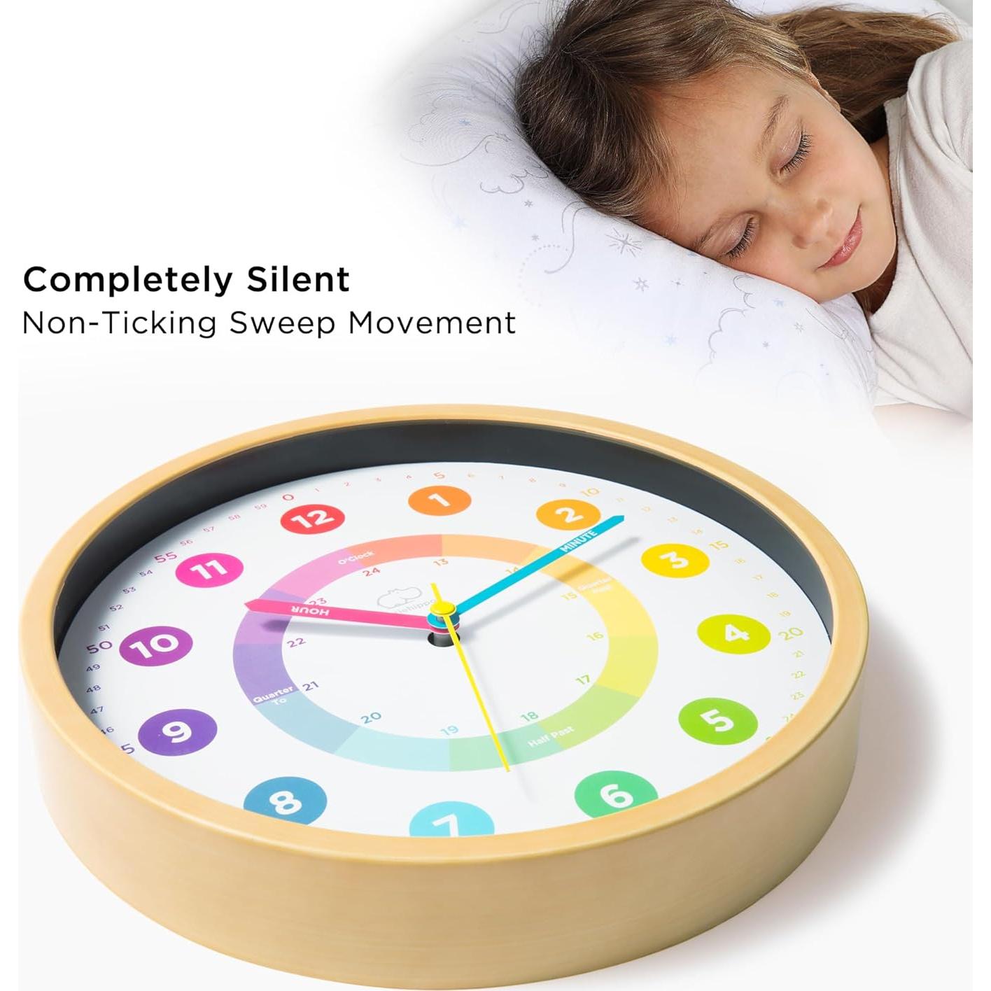 Reloj de Pared Analógico LittleHippo 25.4 cm Silencioso