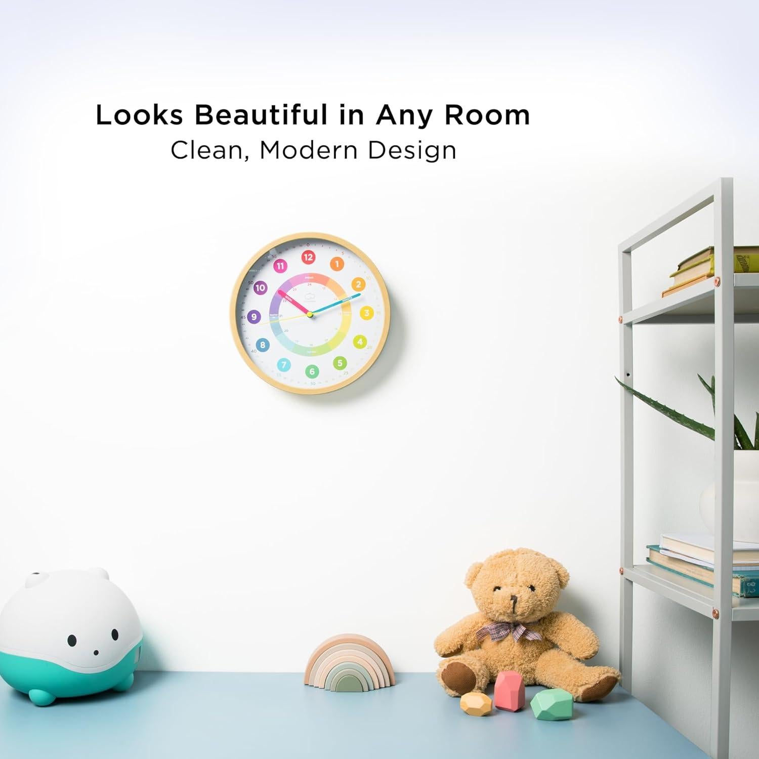 Reloj de Pared Analógico LittleHippo 25.4 cm Silencioso