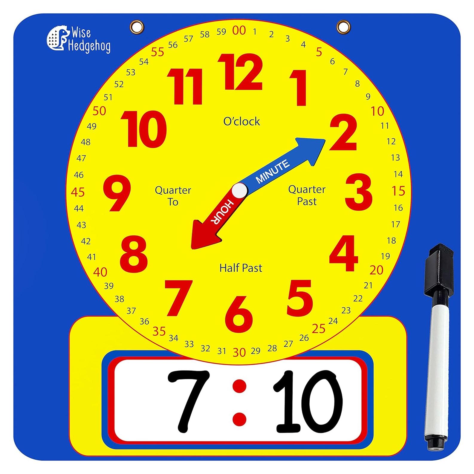 Reloj de Enseñanza Magnético JNW Direct 27.18 cm para Niños