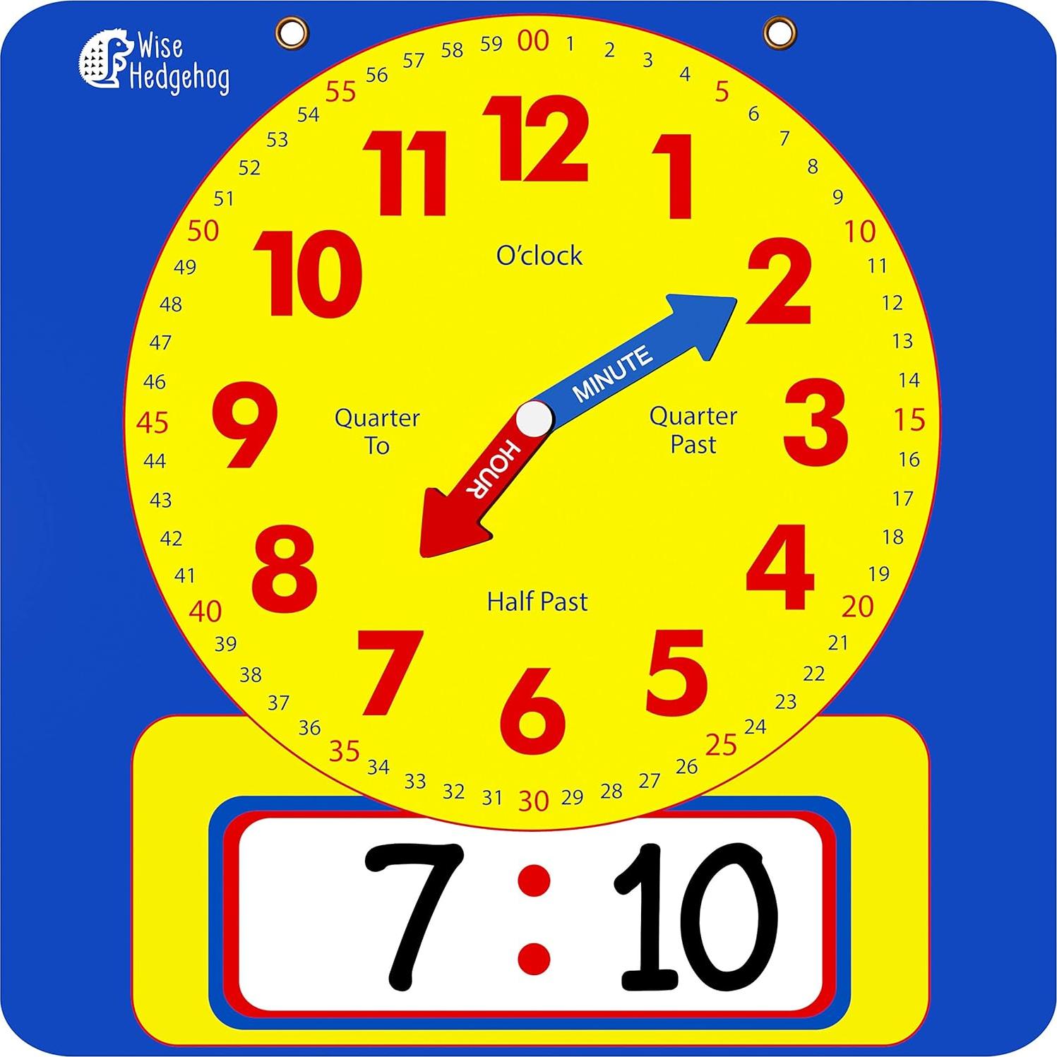 Reloj de Enseñanza Magnético JNW Direct 27.18 cm para Niños