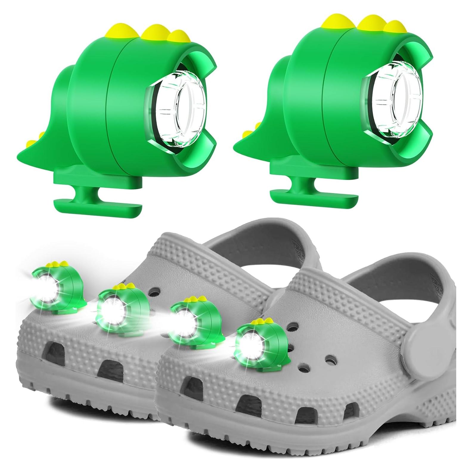 Faros para zapatos Croc FerrDeery Dino 2pcs IPX5