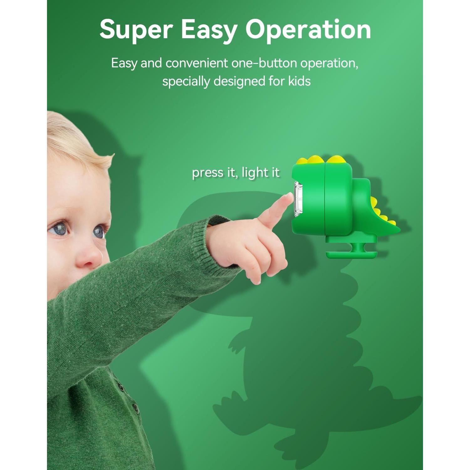 Faros para zapatos Croc FerrDeery Dino 2pcs IPX5