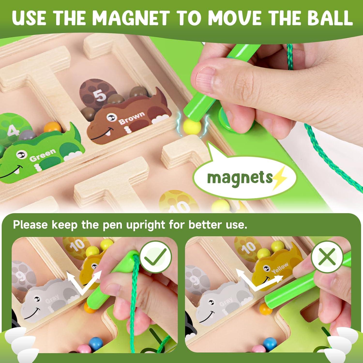 Laberinto Magnético de Colores y Números FunMission 30x26 cm