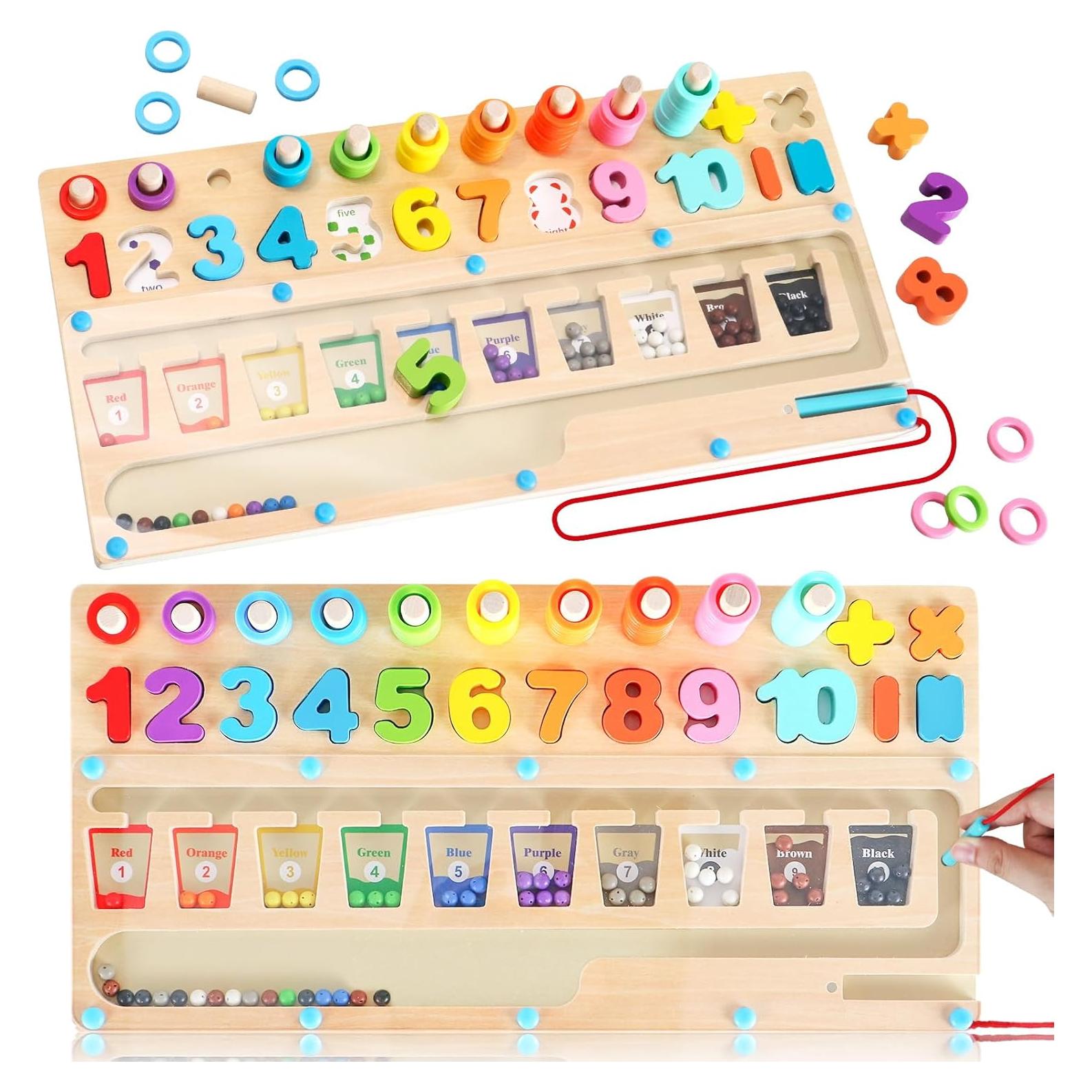 Juguetes Montessori 3 en 1 Rideomon para Niños 3 a 6 Años