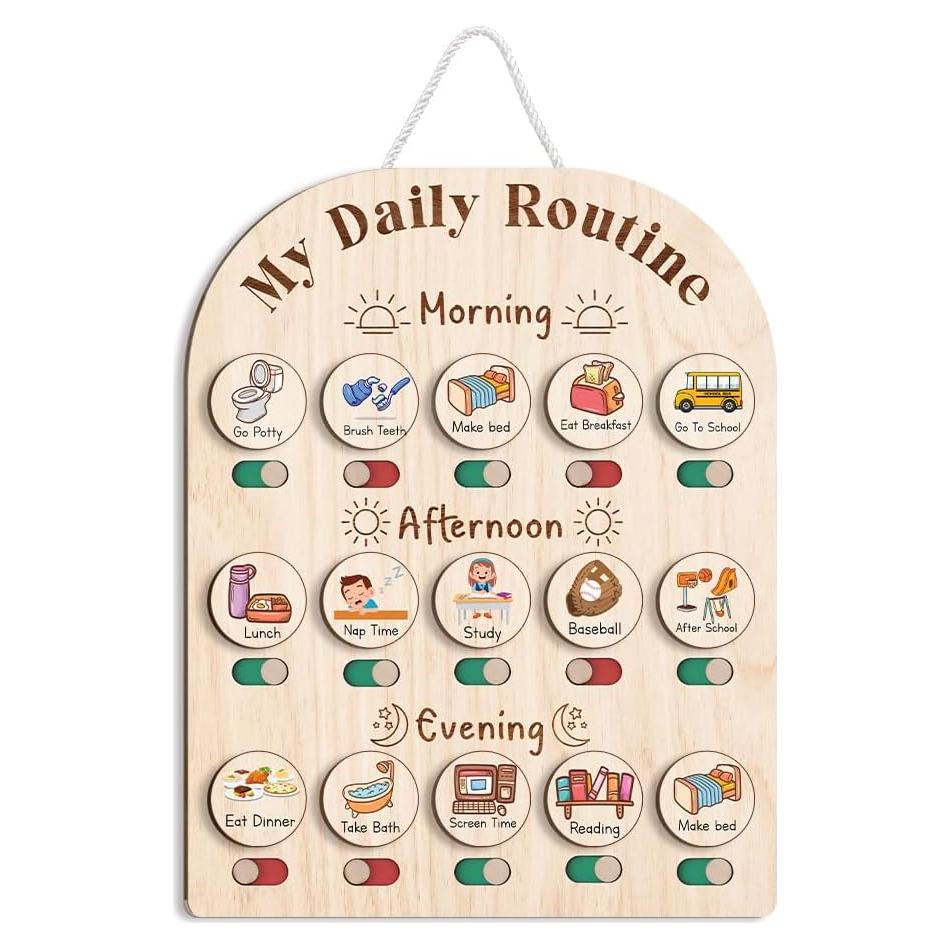 Tabla de Rutina Diaria para Niños TinyKidz 35.5x27.9cm