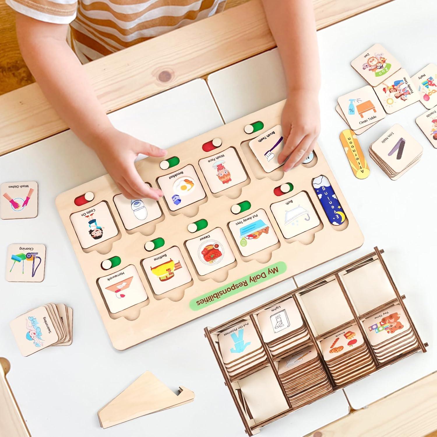 Calendario Visual de Madera Dreamon para Niños 30x25cm