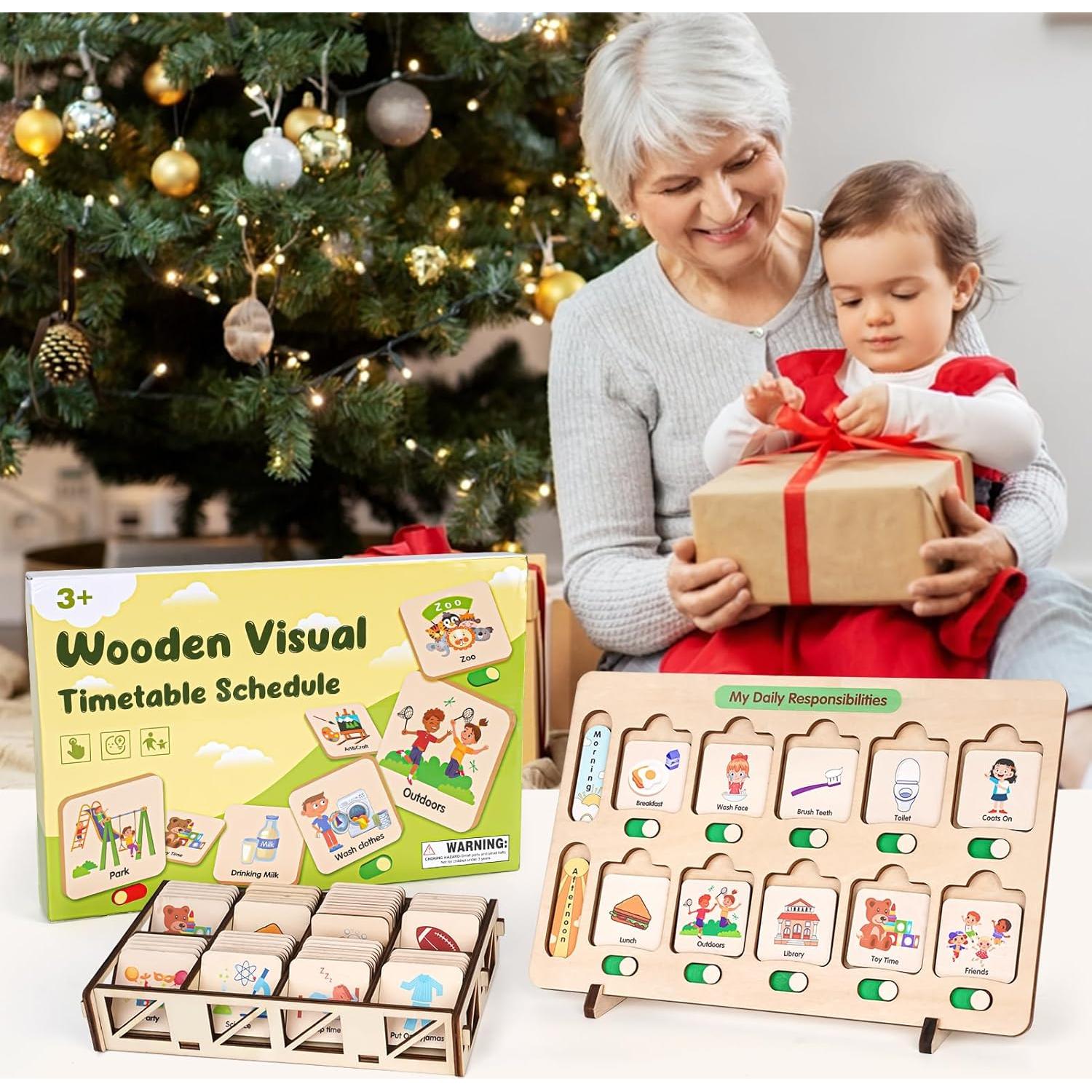 Calendario Visual de Madera Dreamon para Niños 30x25cm