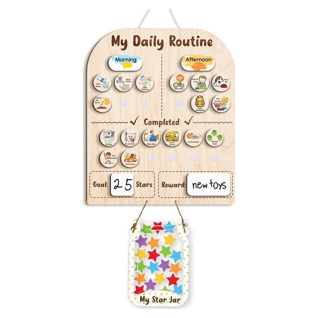 Tabla de Tareas Interactiva LilaLand con Tarro de Estrellas