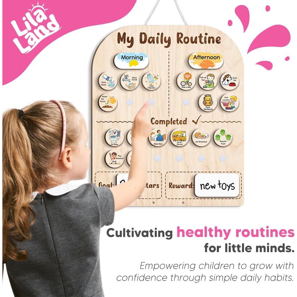 Tabla de Tareas Interactiva LilaLand con Tarro de Estrellas