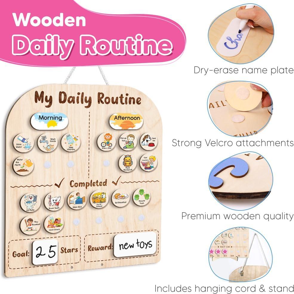 Tabla de Tareas Interactiva LilaLand con Tarro de Estrellas