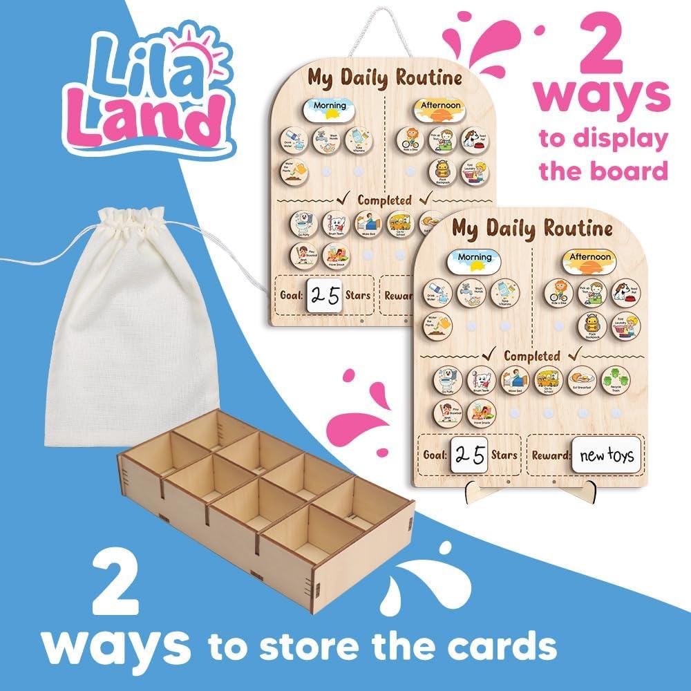 Tabla de Tareas Interactiva LilaLand con Tarro de Estrellas