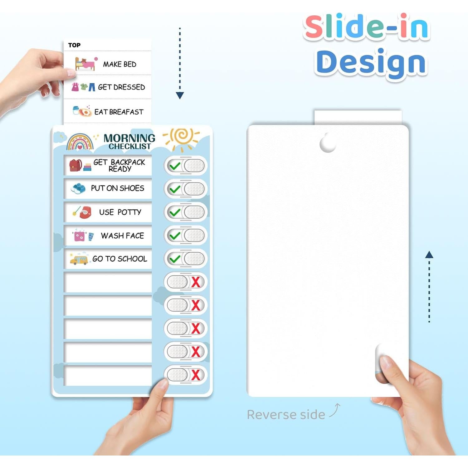 Gráfico de Rutina Magnético CustomMaster 3 en 1 para Niños