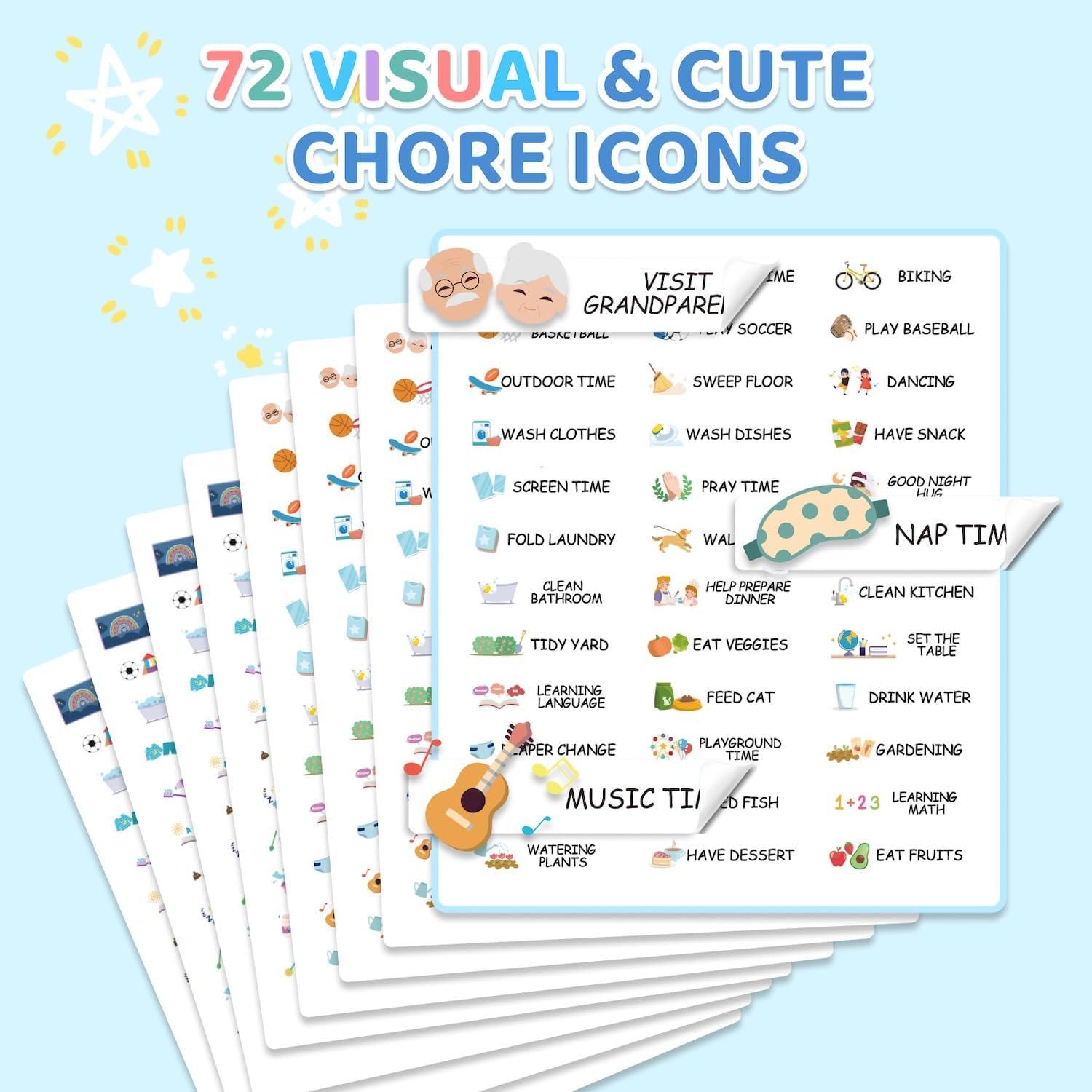 Tabla de Rutina Interactiva 4 en 1 CustomMaster - Niños