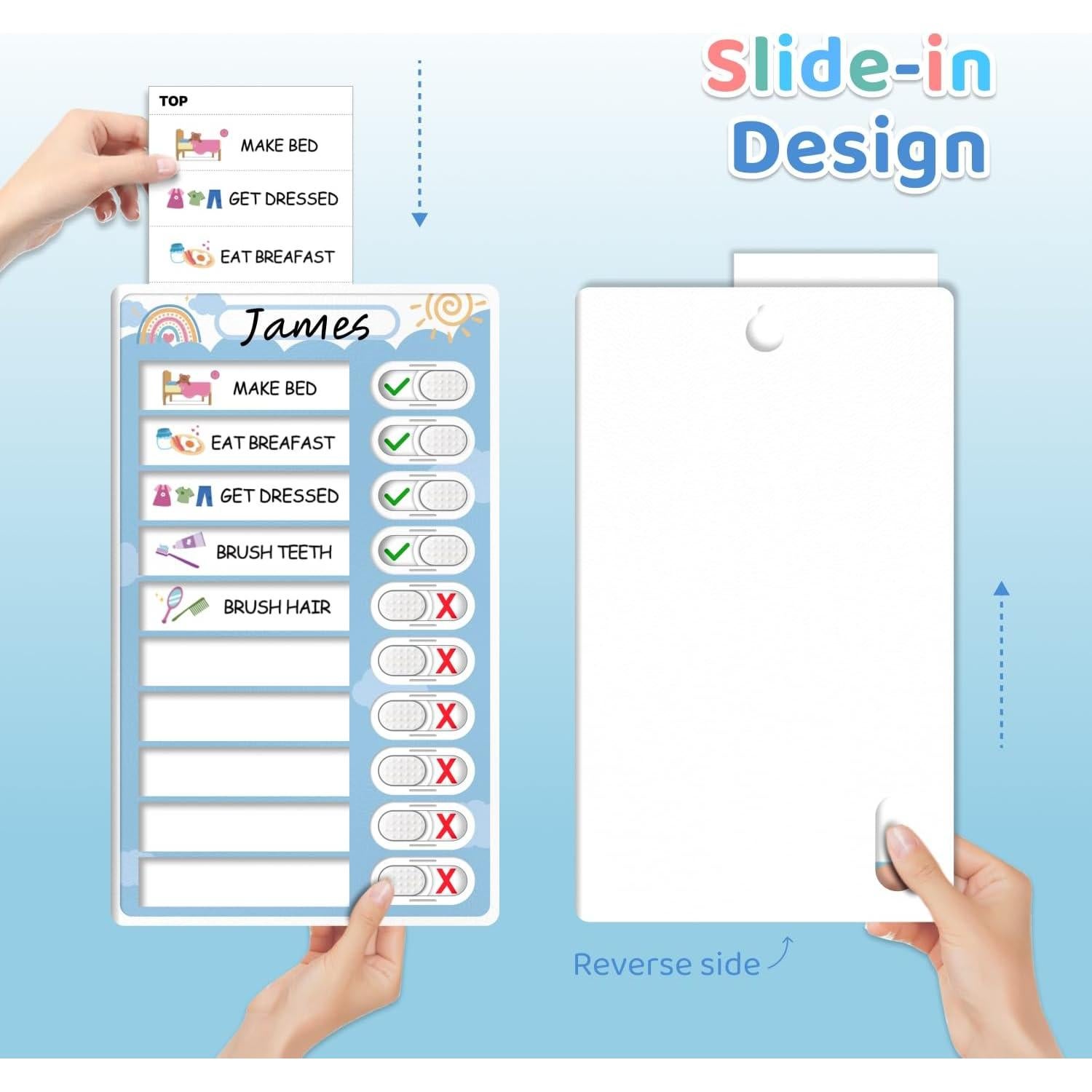 Tabla de Rutina Interactiva 4 en 1 CustomMaster - Niños