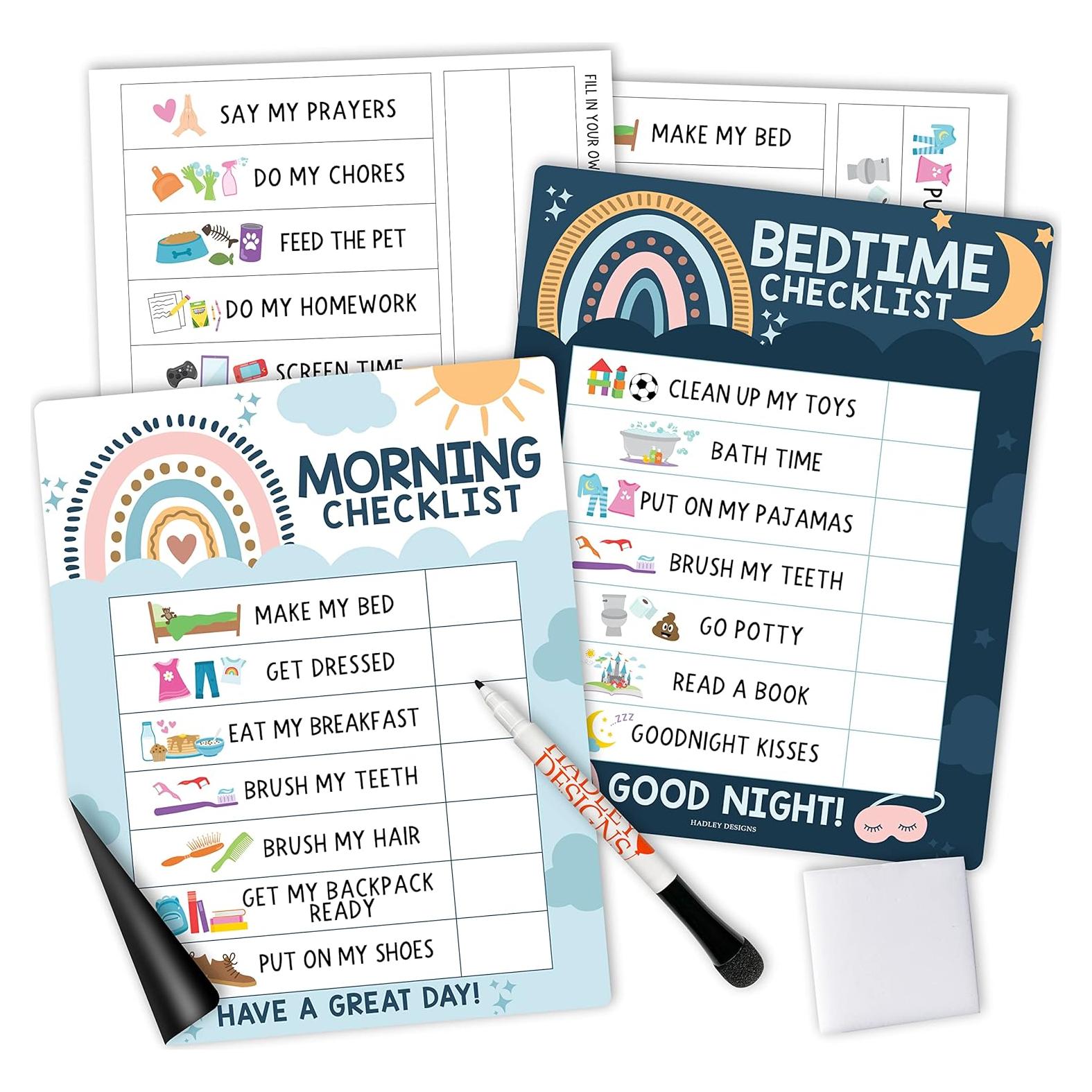 Gráfico Magnético de Rutina Matutina y Nocturna Hadley 20x25 cm