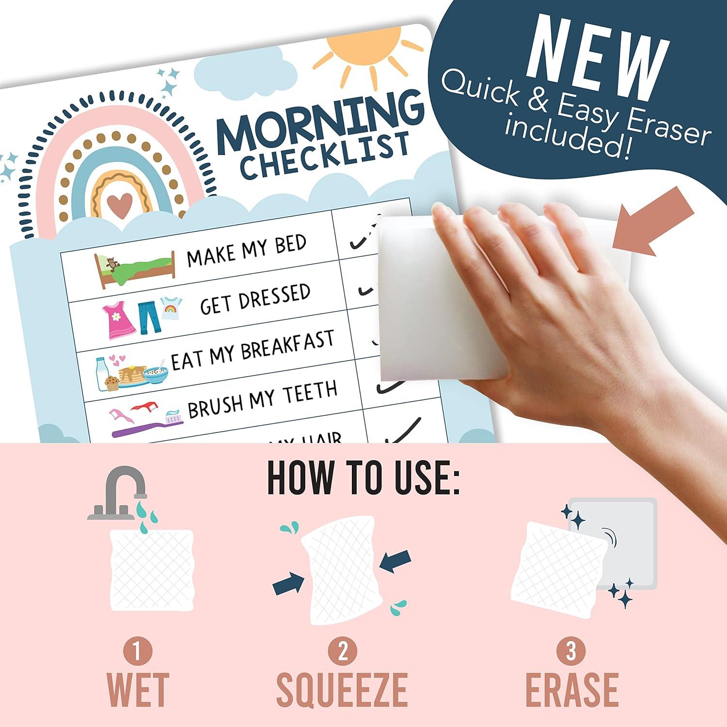 Gráfico Magnético de Rutina Matutina y Nocturna Hadley 20x25 cm