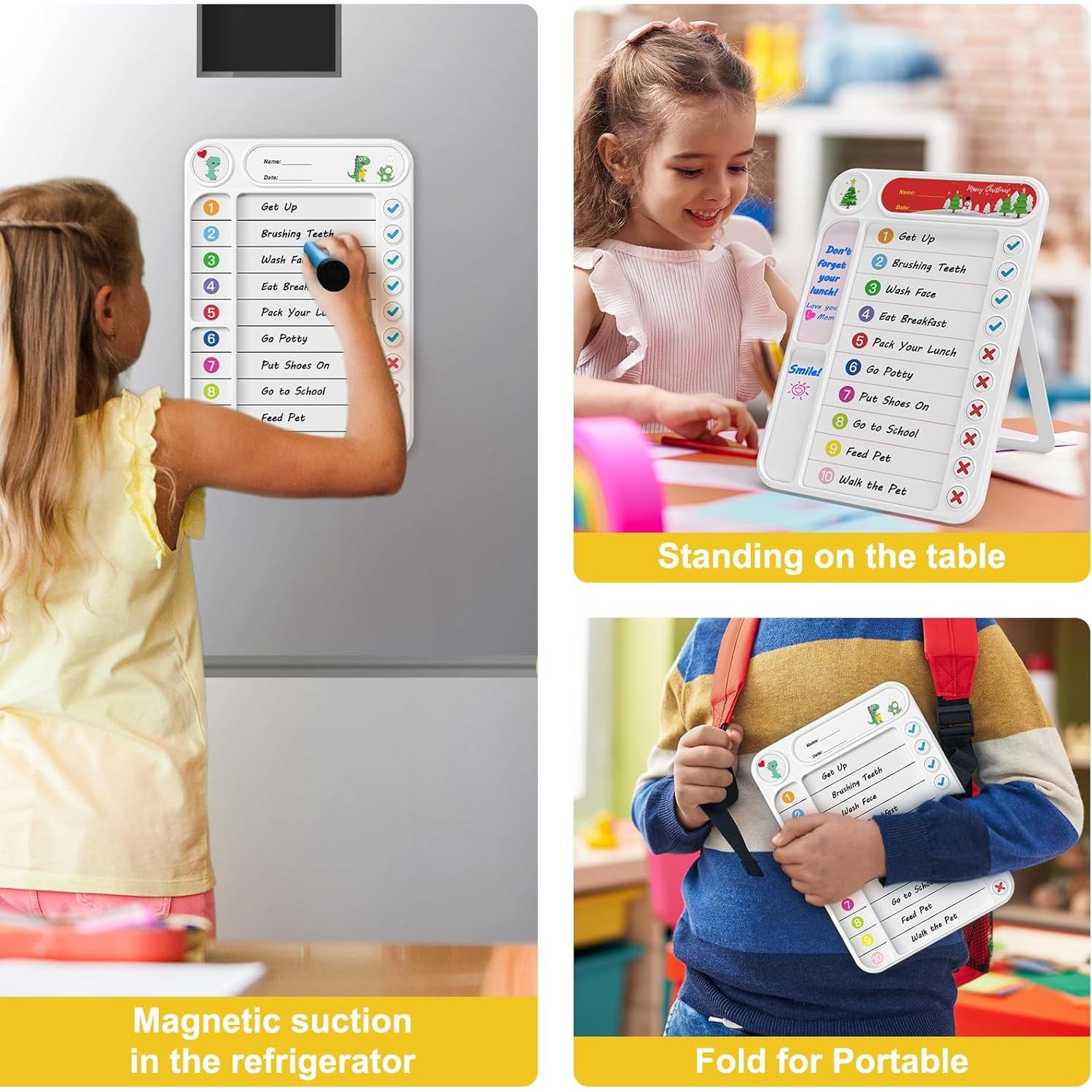 Tabla de Tareas Magnética Bailkind para Niños 24.89x17.78cm