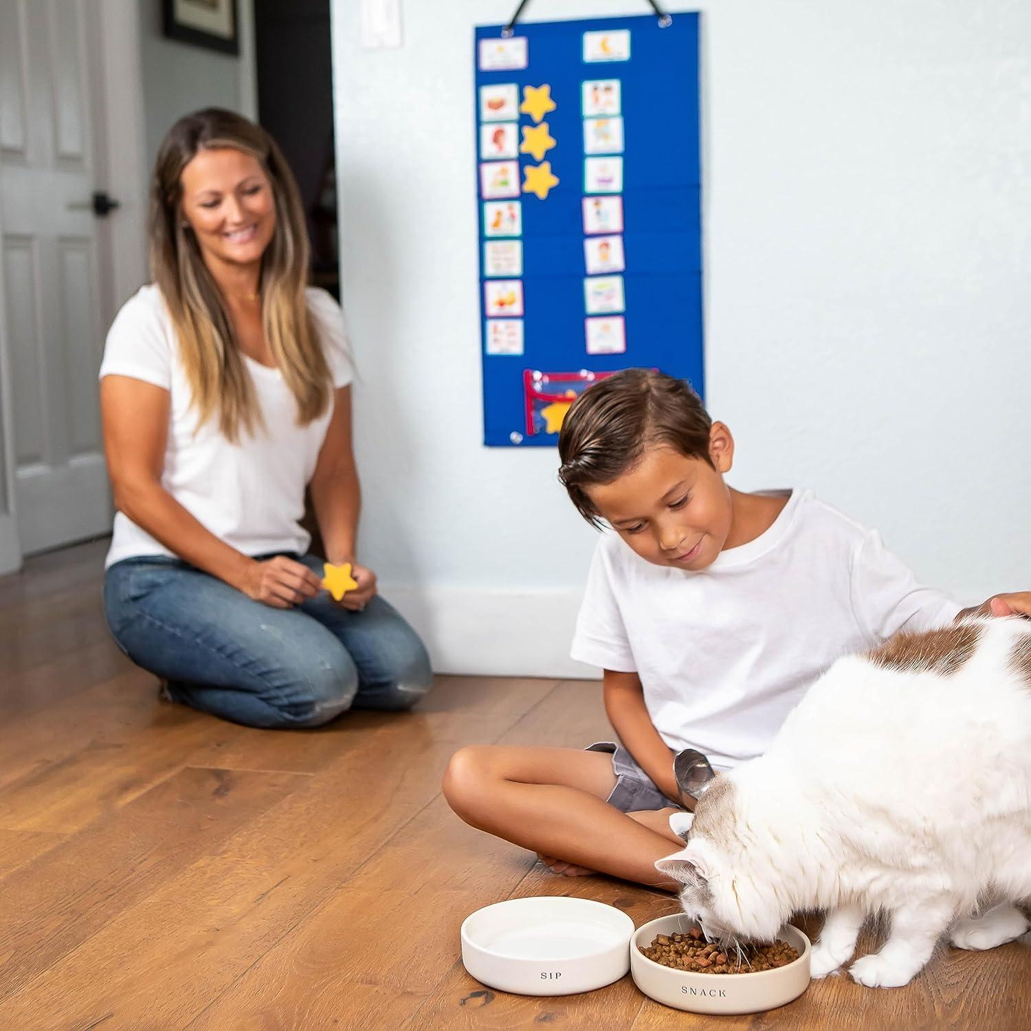 Calendario Visual Grande RAY & RENEE para Niños - 72 Actividades