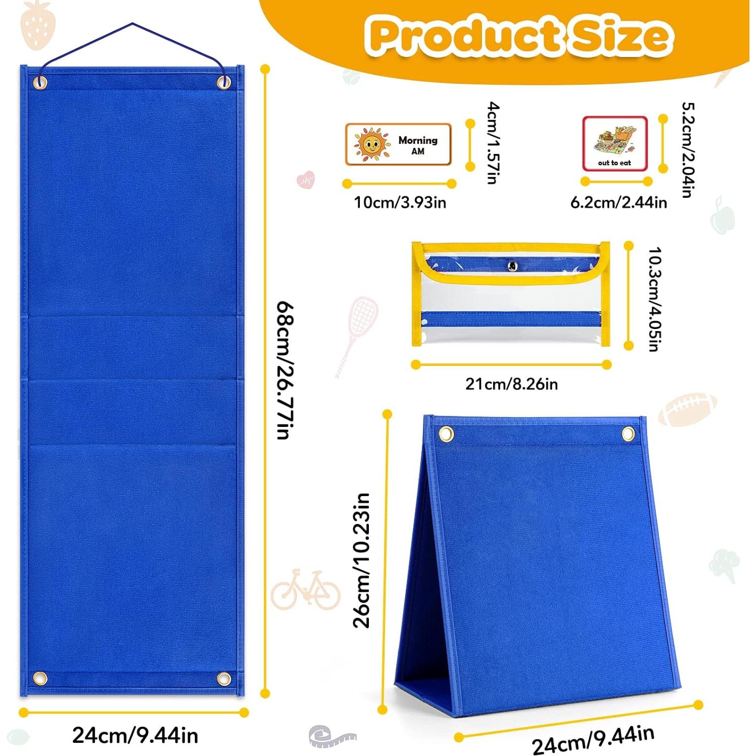 Tablero de Horario Visual Torlam para Niños con 86 Tarjetas