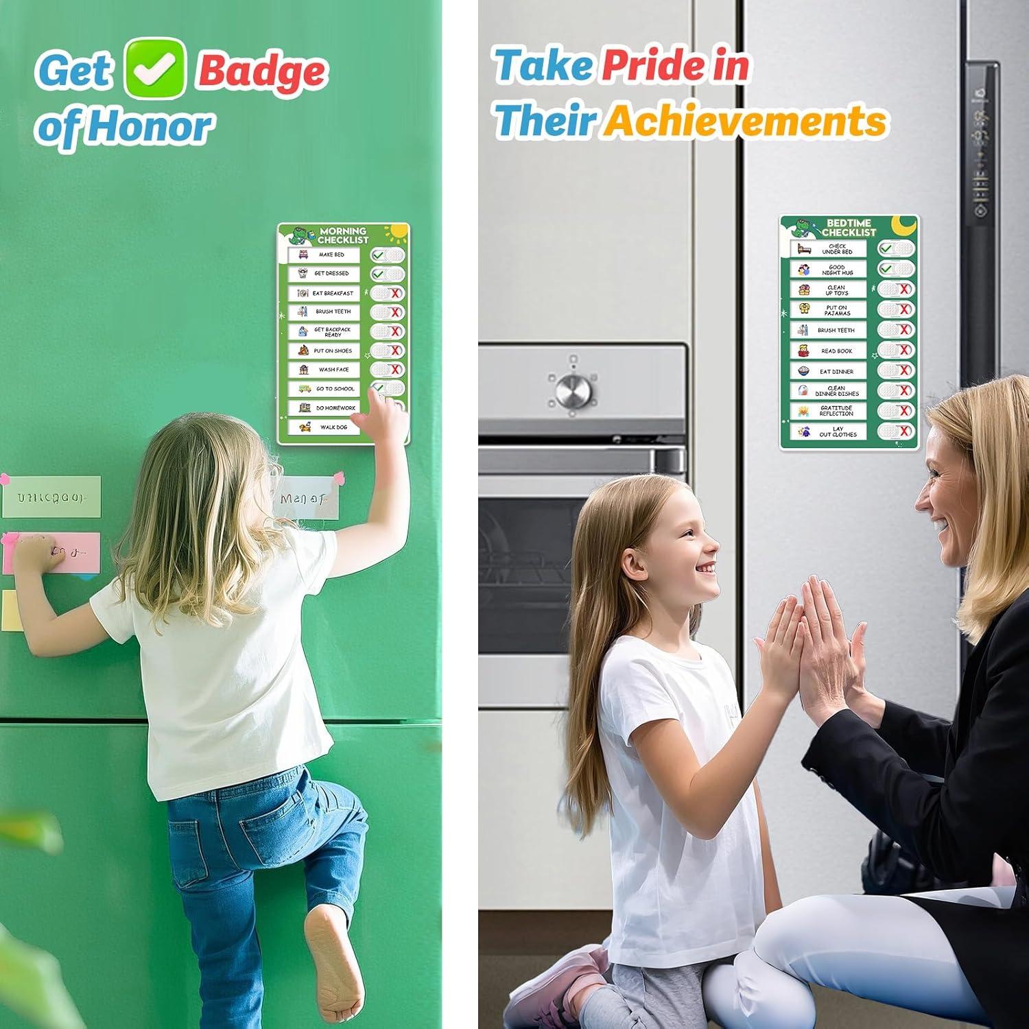 Gráfico de Rutina Diaria Magnético Boxveria con Stickers