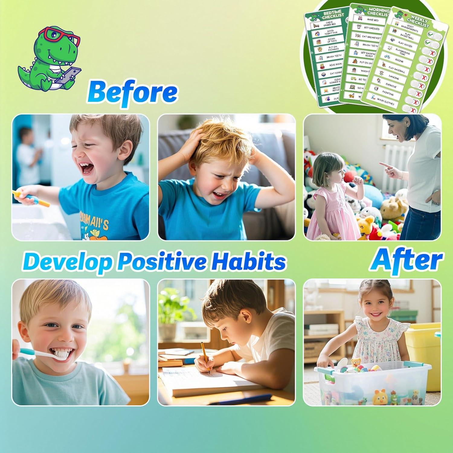 Gráfico de Rutina Diaria Magnético Boxveria con Stickers