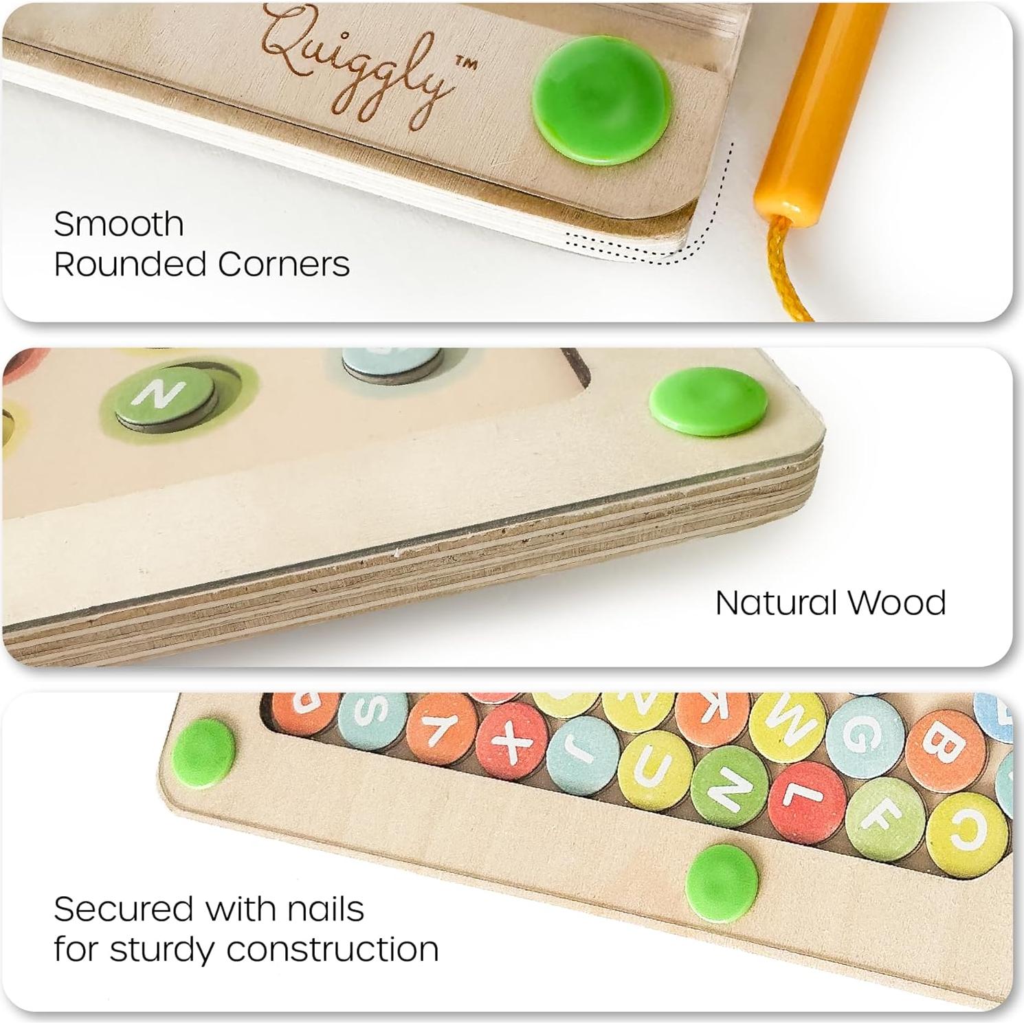 Rompecabezas Magnético Montessori Quiggly Alfabeto 30x30cm