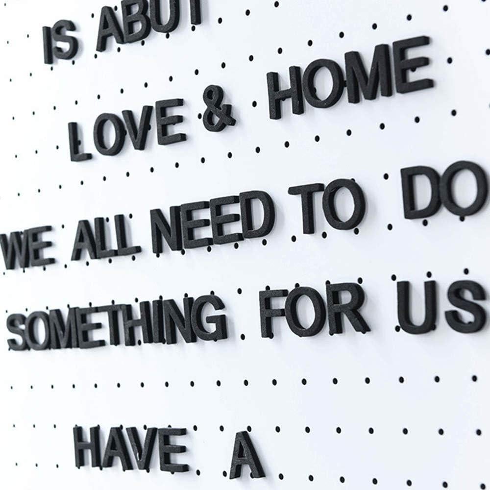 Juego de Letras Magnéticas Firlar 124 Piezas Alfabeto Negro