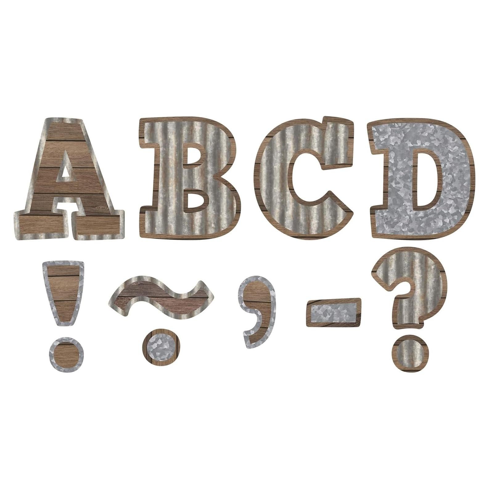 Letras Magnéticas Negras 3'' Recursos para Maestros - 55 Piezas