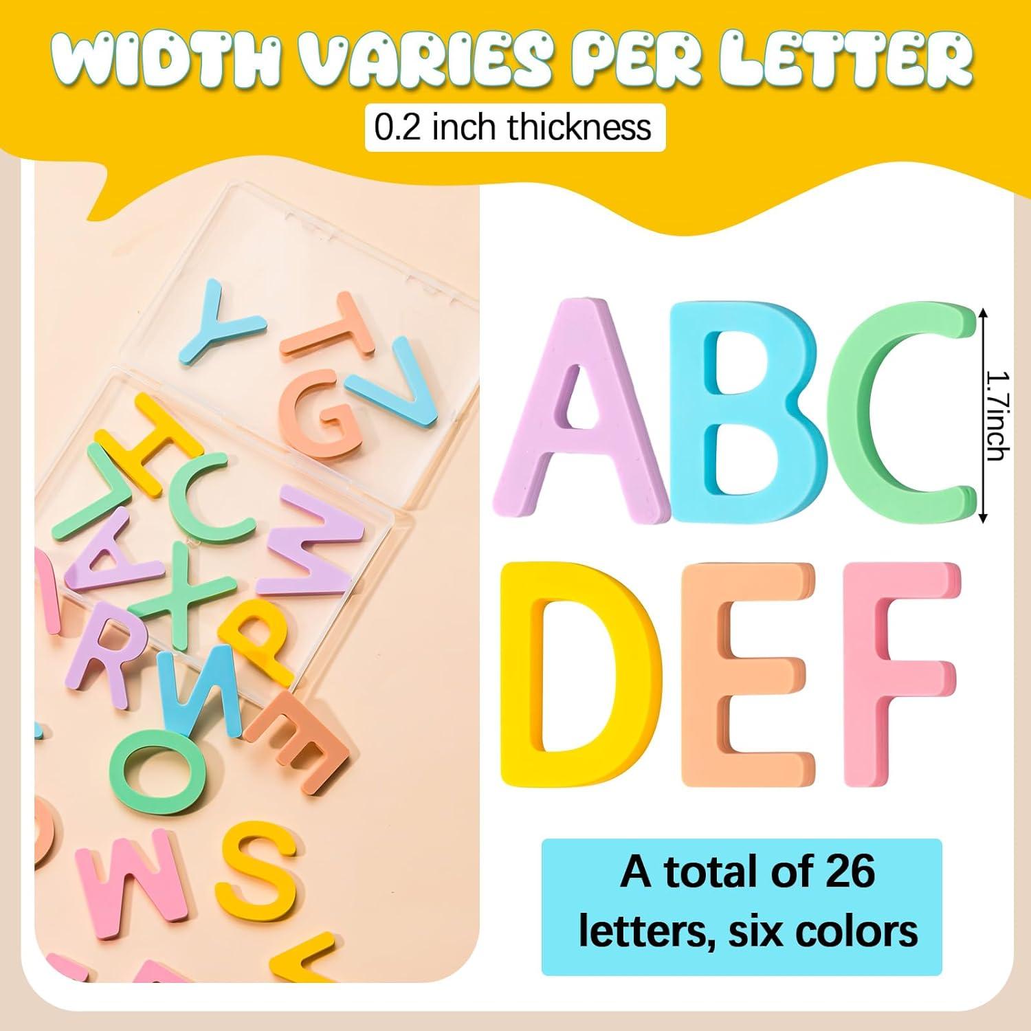 Kit de Letras Magnéticas VioraWhite ABC 26 Piezas Silicona