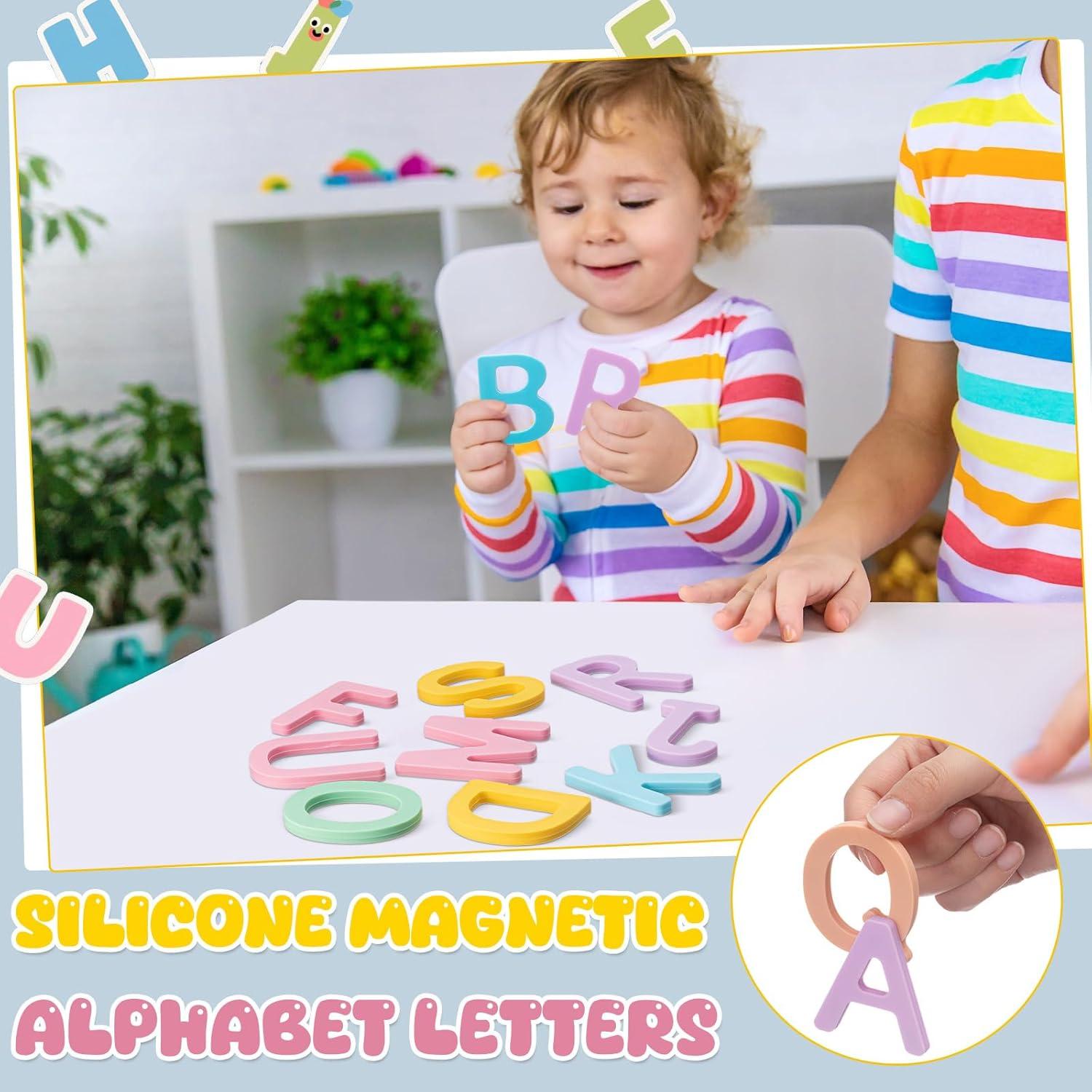 Kit de Letras Magnéticas VioraWhite ABC 26 Piezas Silicona