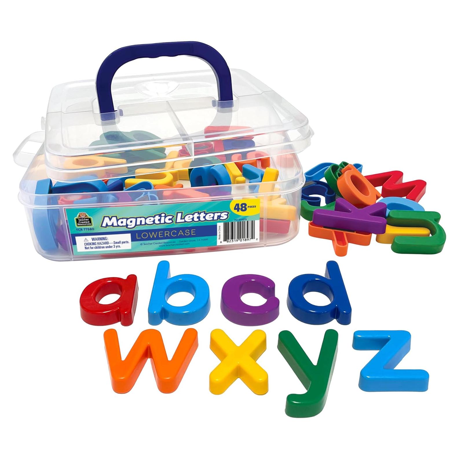 Letras Magnéticas Minúsculas Recursos Creados por el Maestro - 48 Piezas