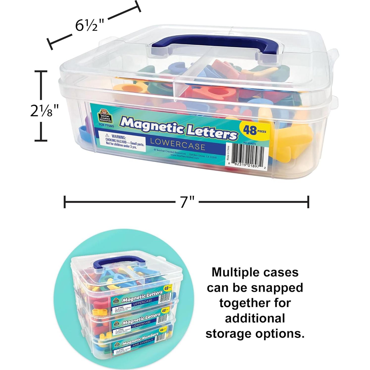 Letras Magnéticas Minúsculas Recursos Creados por el Maestro - 48 Piezas