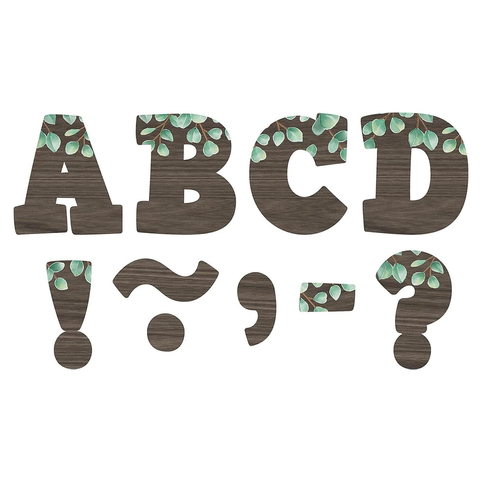 Letras Magnéticas en Bloque Eucalipto 7.62 cm - Recursos Creados