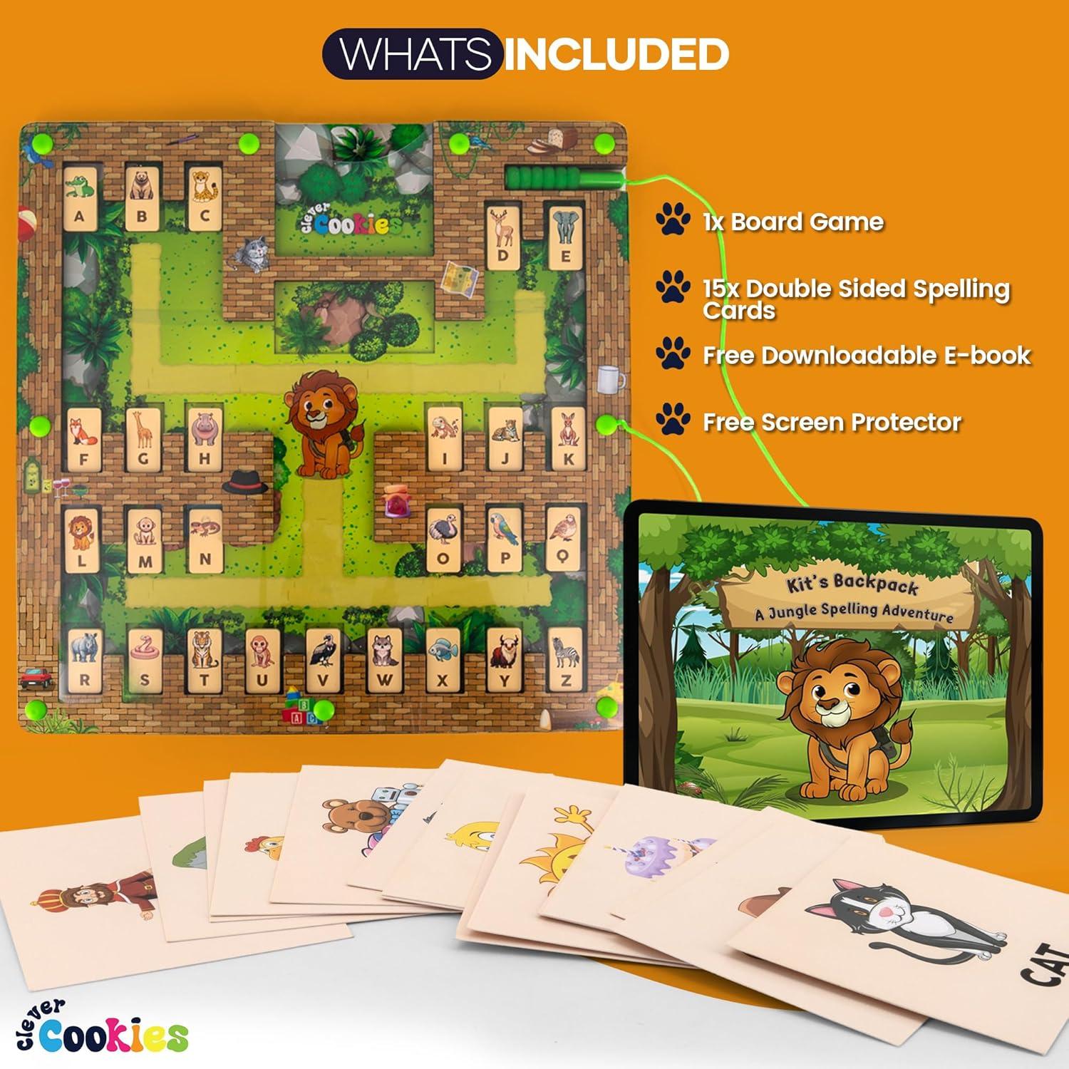 Tablero Magnético de Ortografía Jungle - Madera 29.2 cm