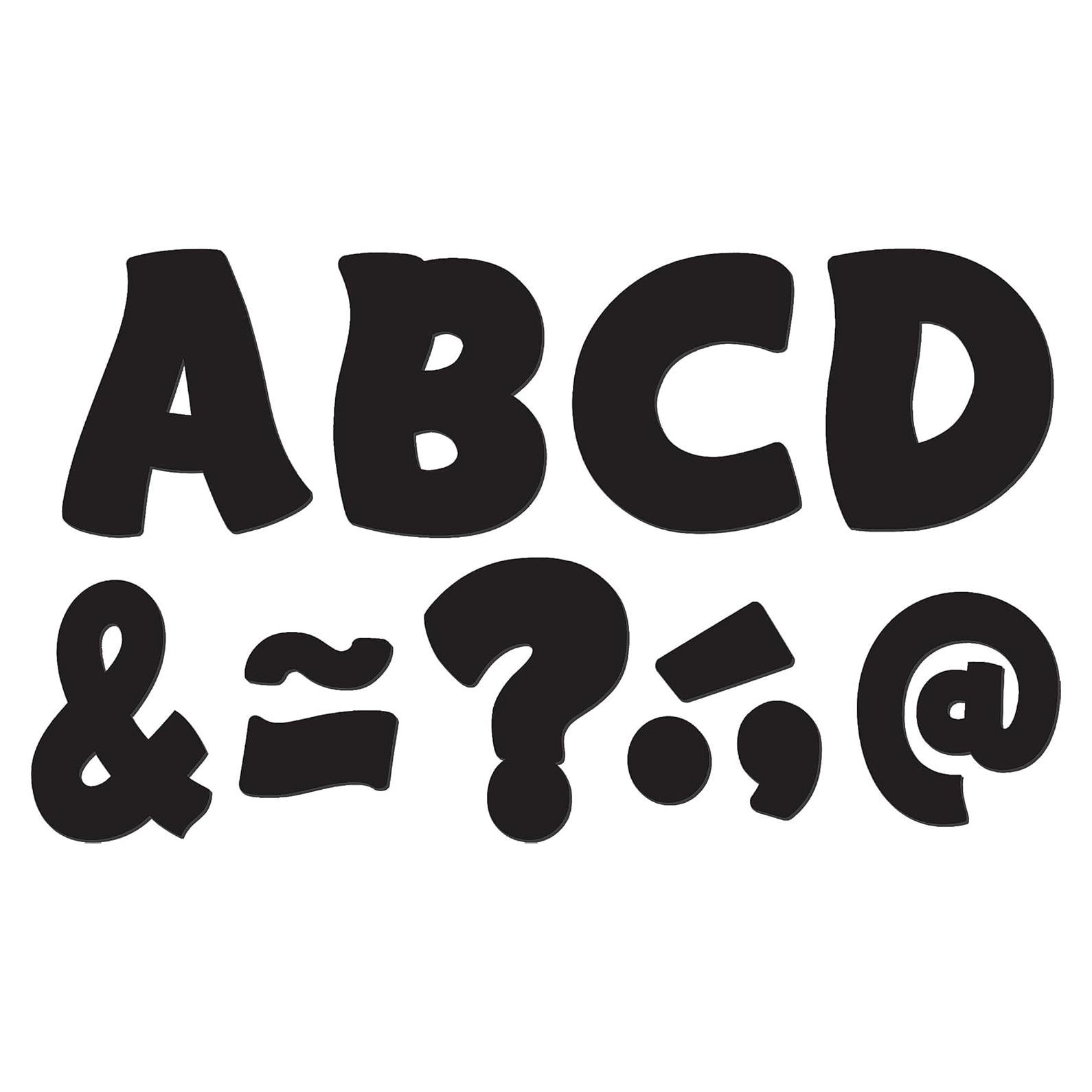 Letras Magnéticas Negras 7.62 cm Recursos Creados por el Profesor