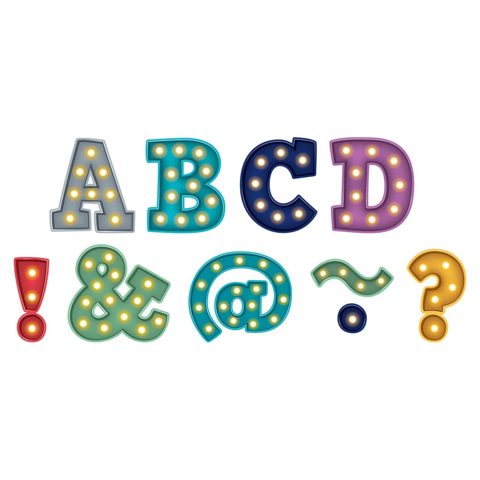 Letras Magnéticas Negras 70 Piezas Recursos Creados por el Profesor