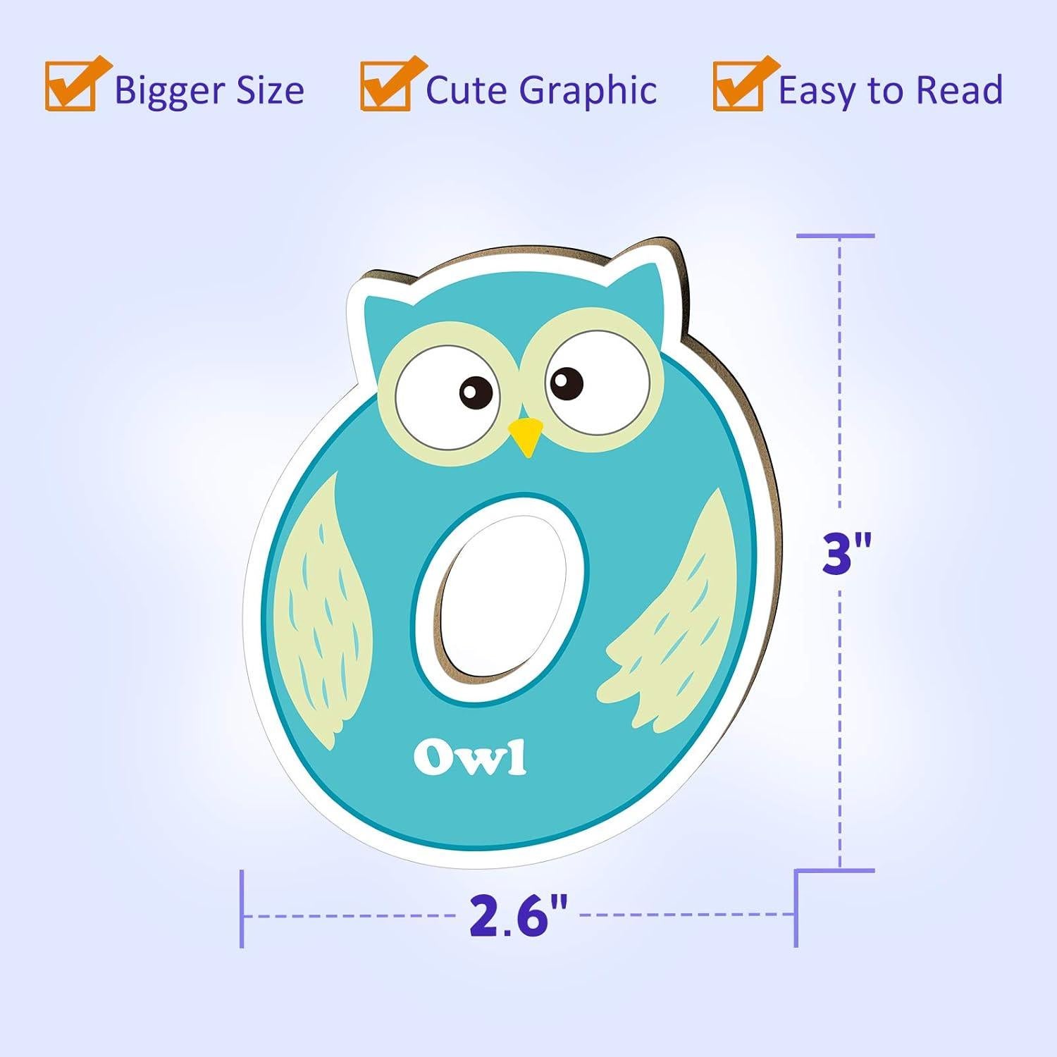 Letras Magnéticas Jumbo Coogam 26Pcs Alfabeto Colorido Animales