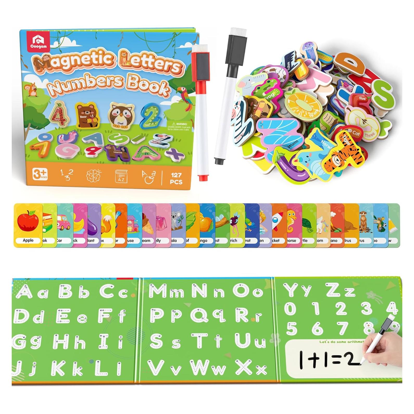 Juego de Letras y Números Magnéticos Coogam - 36 Piezas Educativas