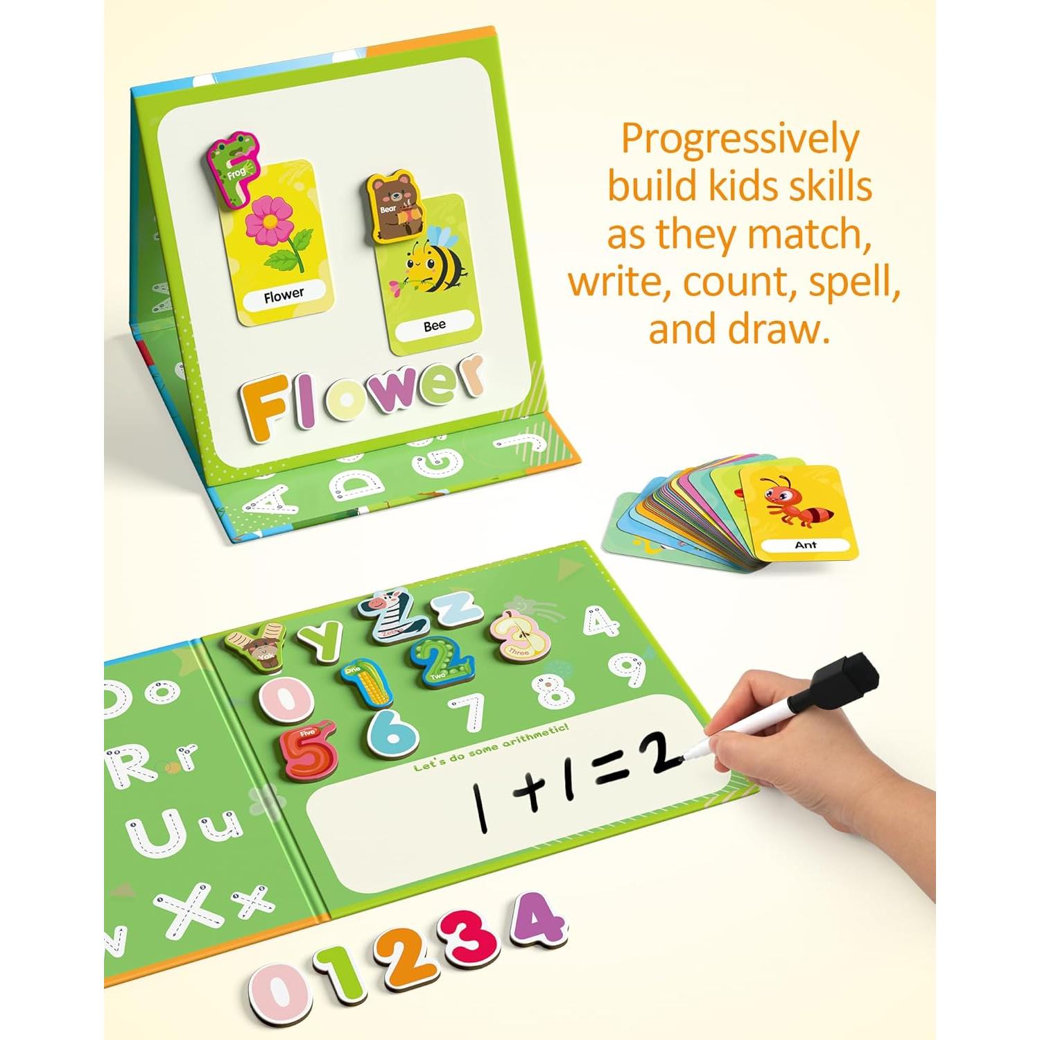 Juego de Letras y Números Magnéticos Coogam - 36 Piezas Educativas