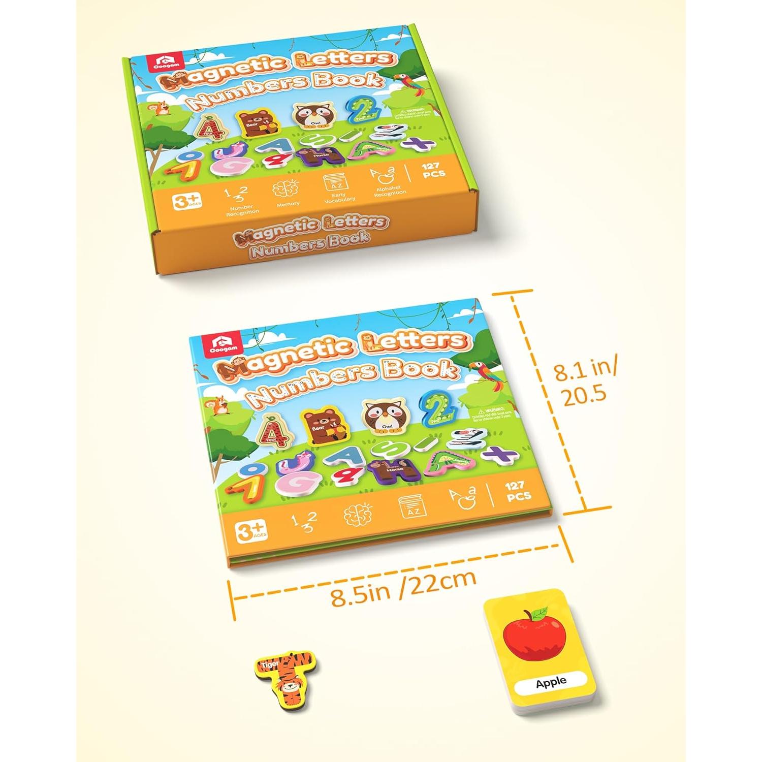 Juego de Letras y Números Magnéticos Coogam - 36 Piezas Educativas